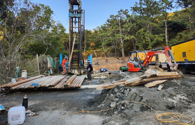시추 장비 현장 준비
