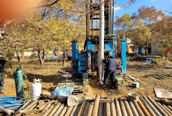 가을철 시추 현장