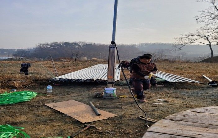 지하수 펌프 완공 검사