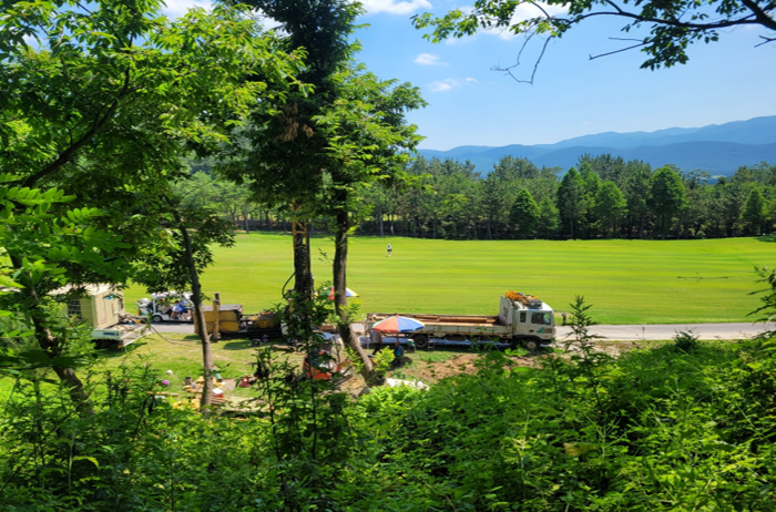 시추 완료 후 용출 확인