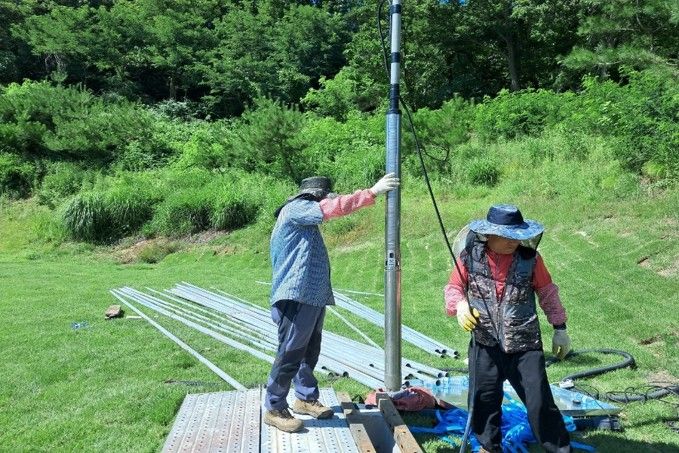 녹지 지하수 시추