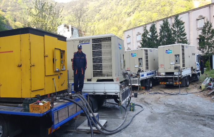 대형 에어컴프레서 장비