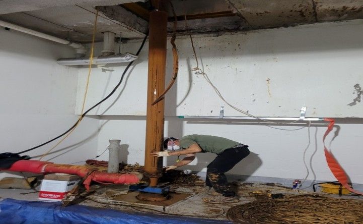 실내 지하층 시추