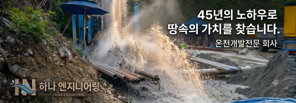 45년의 노하우로 땅속의 가치를 찾습니다 — 온천개발전문 회사 하나엔지니어링